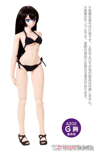 AZO2 Triangle String Bikini Set (Dark Navy) (Fashion Doll) Other picture2