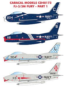 US Navy FJ-3/3M Fury - Part 1 (Decal)