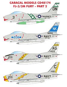 US Navy FJ-3/3M Fury - Part 2 (Decal)