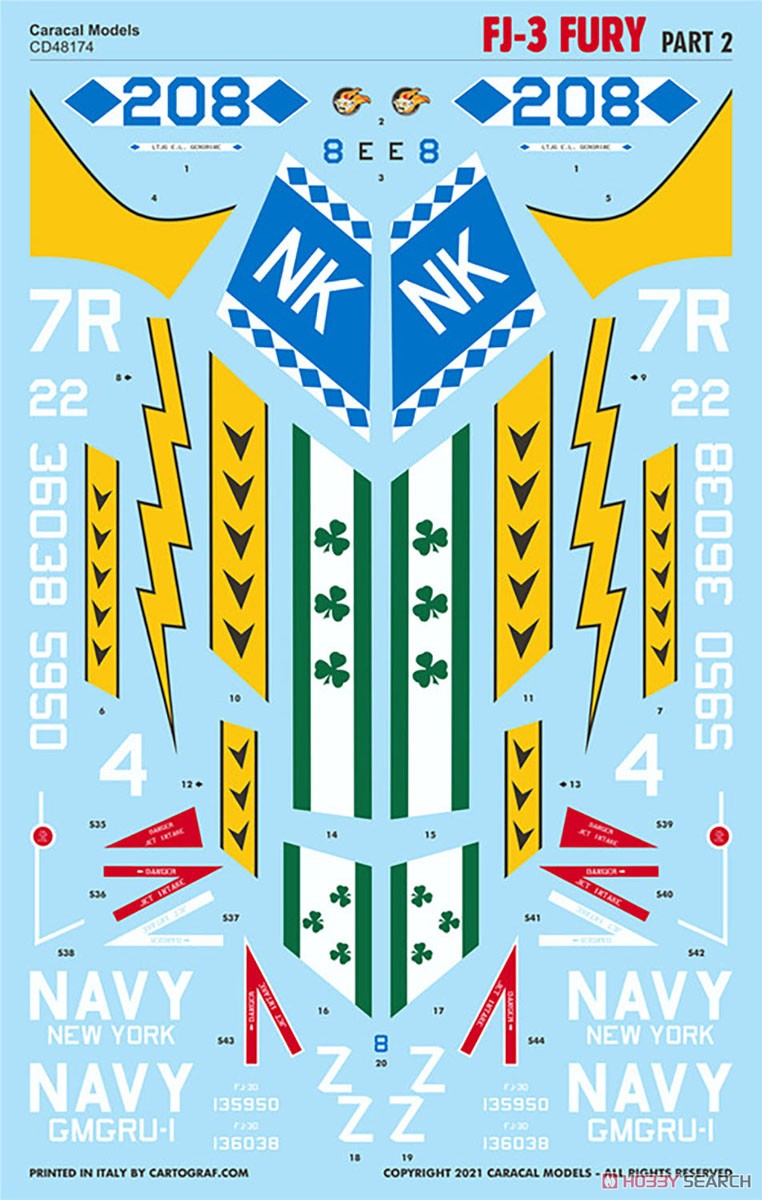 US Navy FJ-3/3M Fury - Part 2 (Decal) 商品画像1