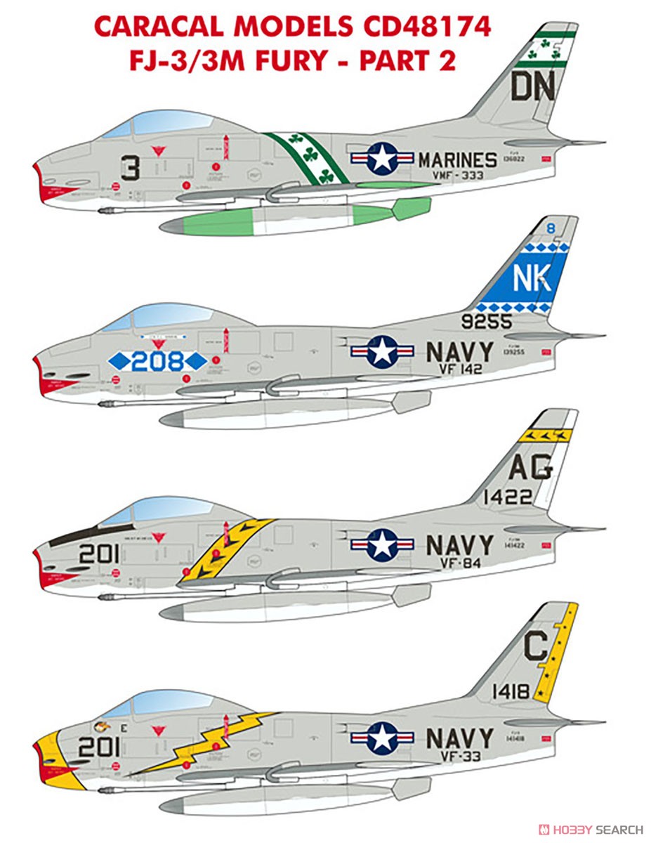 US Navy FJ-3/3M Fury - Part 2 (Decal) その他の画像1