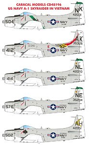 US Navy A-1 Skyraider in Vietnam (Decal)