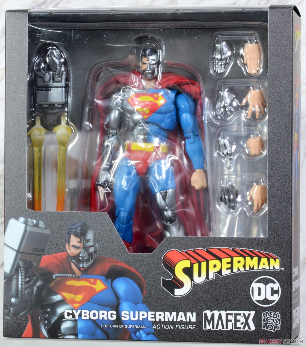 MAFEX No.164 CYBORG SUPERMAN (RETURN OF SUPERMAN) (完成品) パッケージ1