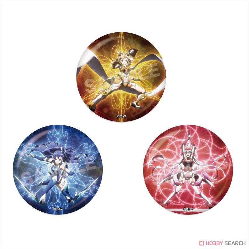 Senki Zessho Symphogear XV Metallic Can Badge 01 Vol.1 (Set of 6) (Anime Toy) Item picture1