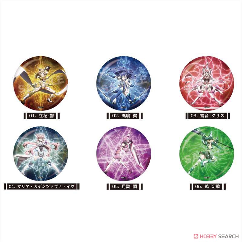 Senki Zessho Symphogear XV Metallic Can Badge 01 Vol.1 (Set of 6) (Anime Toy) Item picture3