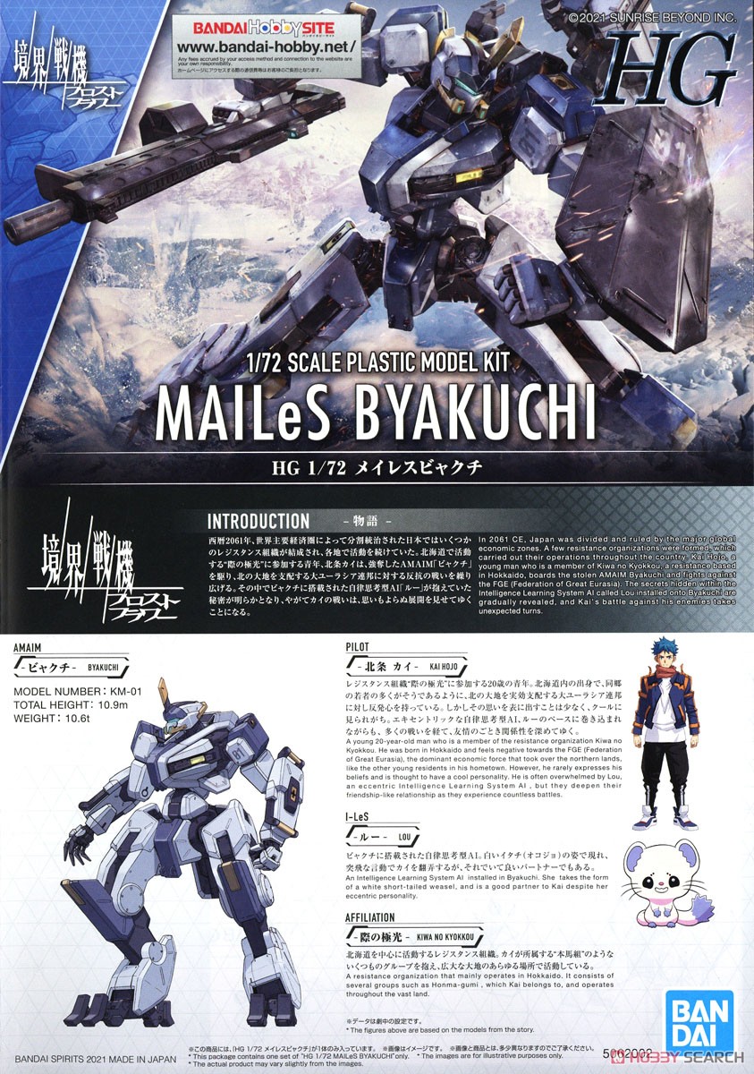 Mailes Byakuchi (HG) (Plastic model) About item1