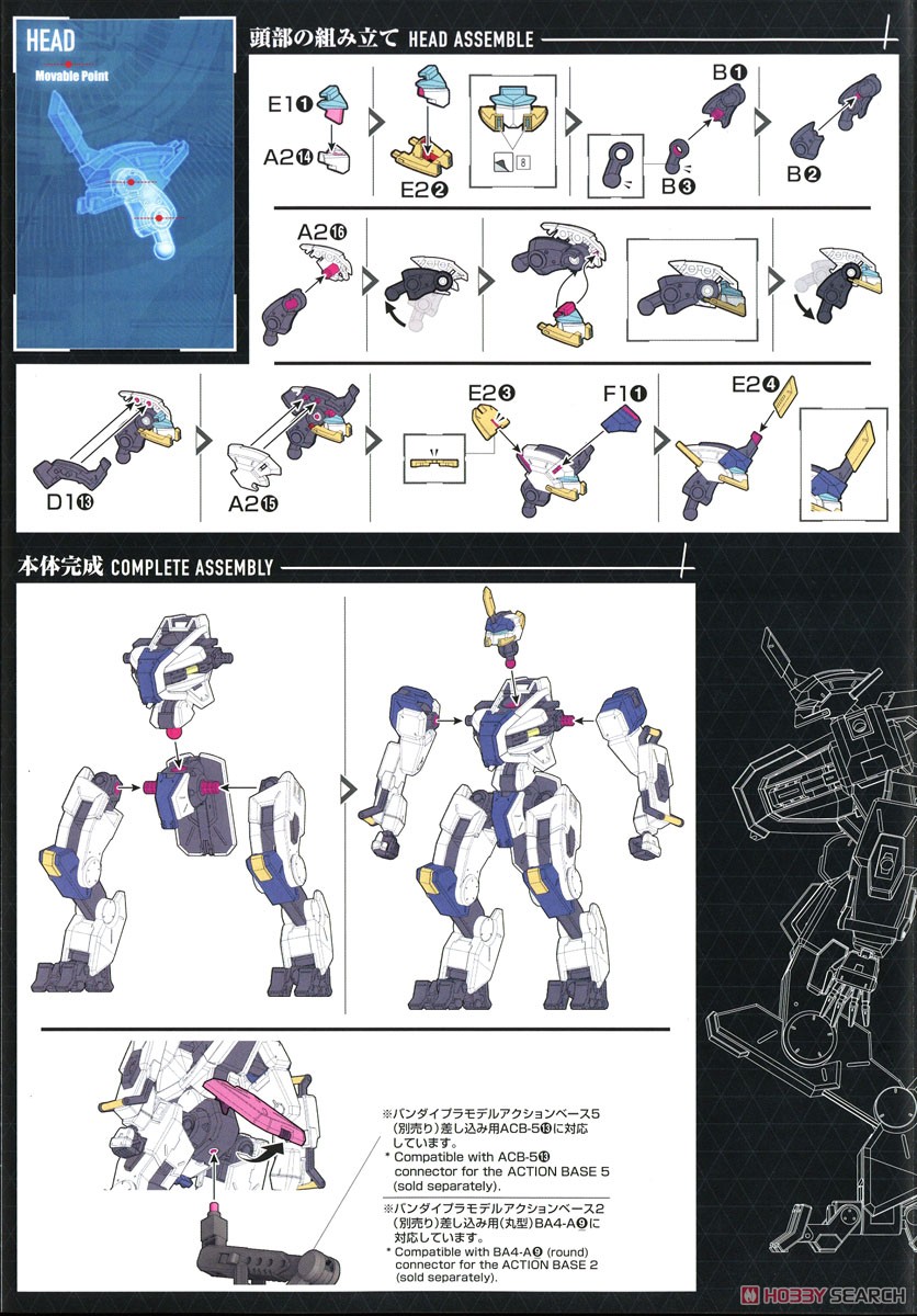 Mailes Byakuchi (HG) (Plastic model) Assembly guide5