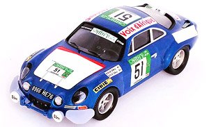 アルピーヌ ルノー A110 1977年Bandama Rally #51 Michel Le Gall / Yves Le Gall (ミニカー)