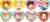 ヘタリア World★Stars ハート型ラメアクリルバッジ (8個セット) (キャラクターグッズ) 商品画像1