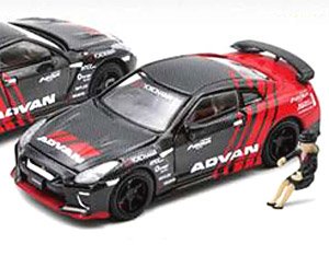 Nissan GT-R (R35) YOKOHAMA ADVAN Livery (カーボンタイプ) (ミニカー)