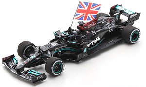 Mercedes-AMG Petronas F1 Team No.44 F1 W12 Winner British GP 2021 L.Hamilton (Figurine flag) (ミニカー)