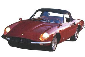 Ferrari 365 California 1966 S/N 10077 1967 Rosso Rubino Metal. (ケース有) (ミニカー)