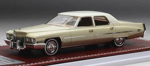 キャデラック フリートウッド ブロアム 1972 ベージュ (ミニカー)