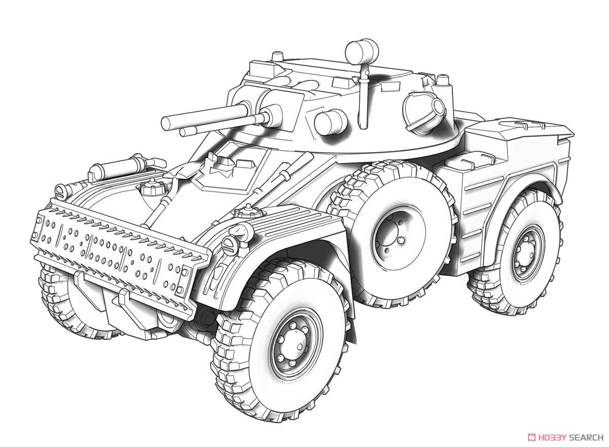 AML-60 60mm迫撃砲装備 四輪駆動装甲車 (プラモデル) その他の画像9