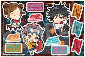 Jujutsu Kaisen Sticker Yuji Itadori & Megumi Fushiguro & Nobara Kugisaki Summer Vacation Ver. (Anime Toy)