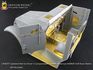 WW.II アメリカ軍 M2/M3 ハーフトラックシリーズ用 運転席 ディテールアップパーツセット (プラモデル)