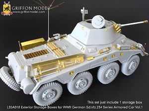Exterior Storage Boxes for WW.II German Sd.Kfz.234 Series Armored Car Vol.1 (Plastic model)