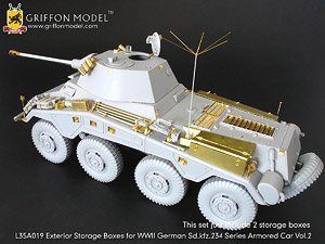 Exterior Storage Boxes for WW.II German Sd.Kfz.234 Series Armored Car Vol.2 (Plastic model)