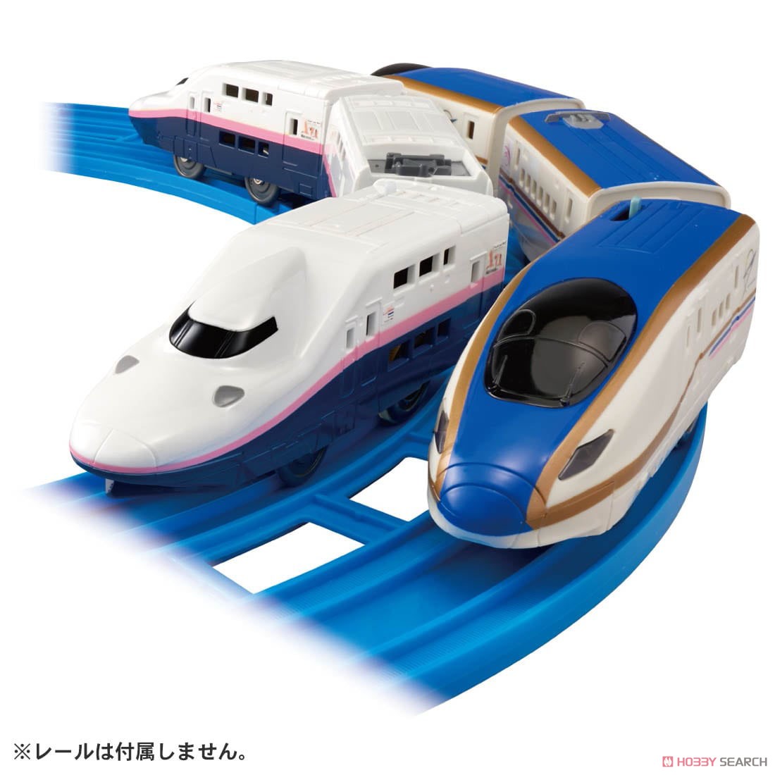 さよならE4系新幹線Max＆E7系上越新幹線 (朱鷺色仕様) (プラレール) 商品画像1
