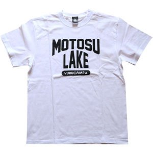 ゆるキャン△ MOTOSU LAKE Tシャツ ホワイトL (キャラクターグッズ)