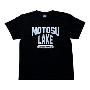 ゆるキャン△ MOTOSU LAKE Tシャツ ブラックL (キャラクターグッズ)