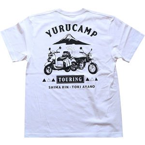 ゆるキャン△ TOURING Tシャツ ホワイトM (キャラクターグッズ)