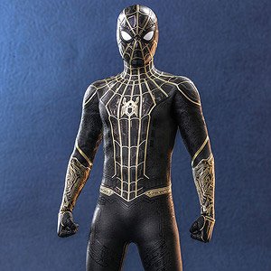 【ムービー・マスターピース】 『スパイダーマン：ノー・ウェイ・ホーム』 1/6 スケールフィギュア スパイダーマン(ブラック＆ゴールドスーツ版) (完成品)