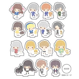 Acrylic Petit Stand [Fruits Basket Sanrio Design Produced] 01 Box (Set of 15) (Anime Toy)