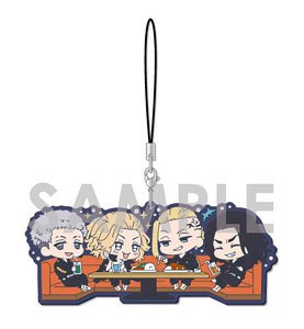 Tokyo Revengers Wachatto! Rubber Strap D. Manjiro Sano & Ken Ryuguji & Keisuke Baji & Takashi Mitsuya (Anime Toy)