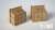 1/80(HO) Wooden Trash Box (2 Pieces) (Unassembled Kit) (Model Train) Item picture1