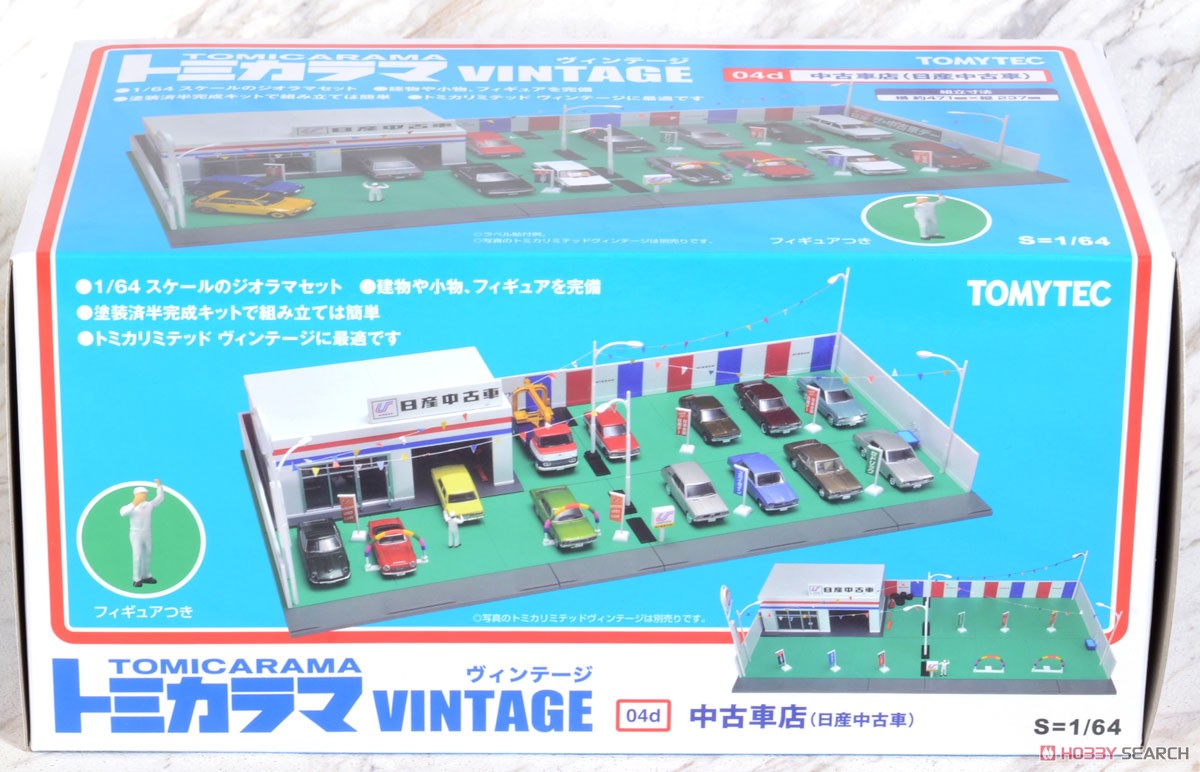 Tomicarama Vintage04d Used Car Shop (Nissan Used Car) (Diecast Car) Package1