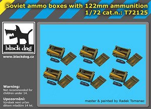 Soviet Ammo Boxes with 122mm Ammunition (Plastic model)