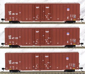 993 02 150 (N) 60ft ボックスカー Union Pacific (3両セット) ★外国形モデル (鉄道模型)