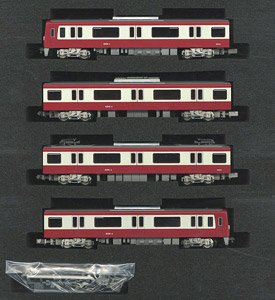 京急 600形 4次車 (更新車・行先点灯・SRアンテナ付き) 増結4両編成セット (動力無し) (増結・4両セット) (塗装済み完成品) (鉄道模型)