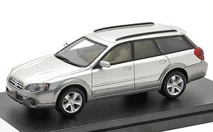 SUBARU OUTBACK 3.0R (2004) ブリリアントシルバー・メタリック/グラナイトグレー・オパール (ミニカー)