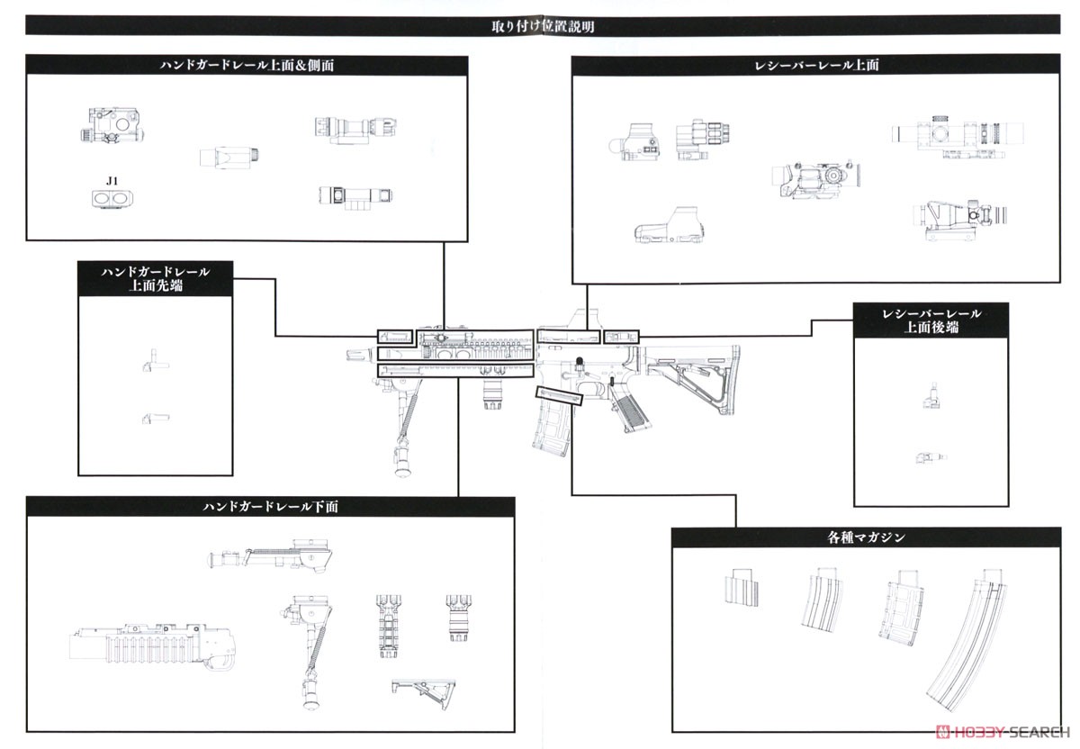1/12 Little Armory (LS05) M4A1 Miyo Asato Mission Pack (Plastic model) Assembly guide4