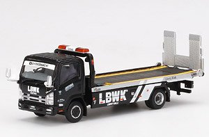Isuzu Nシリーズ (ELF) 車両積載車 LBWK ブラック (右ハンドル) (ミニカー)