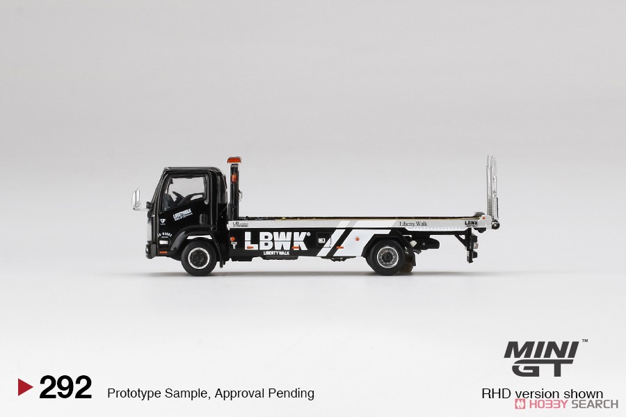 Isuzu Nシリーズ (ELF) 車両積載車 LBWK ブラック (右ハンドル) (ミニカー) 商品画像3