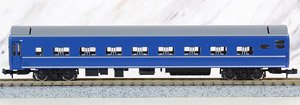 J.R. Passenger Car Type OHANE15-0 (J.R. West, Silver Stripe, Black H Rubber) (Model Train)