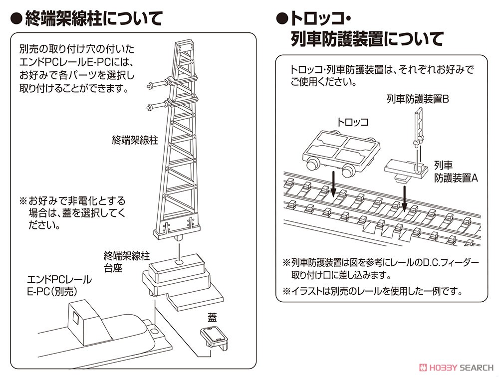 終端架線柱 (6本セット) (鉄道模型) その他の画像3