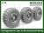 Sagged Wheel Set `Kama` for 4x4 Truck KamAZ-4359 Mustang (for Zvezda) (Plastic model) Other picture1