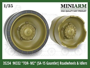 9K332 `TOR-M2` (SA-15 Gauntlet) Roadwheels & Idlers (for Zvezda/Takom) (Plastic model)