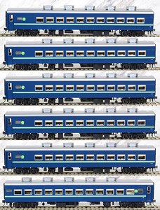 1/80(HO) J.N.R. Series SURO81 Japanese Style Saloon Car (Green Stripe) Set (6-Car Set) (Model Train)