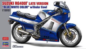 Suzuki RG400 Gamma Late Version `Blue/White` w/Under Cowl (Model Car)