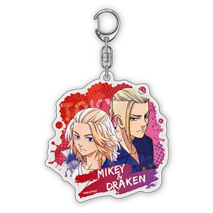 Tokyo Revengers Acrylic Key Ring (Mikey & Draken) (Anime Toy)