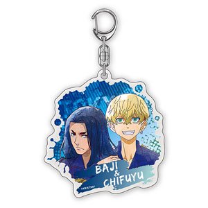 Tokyo Revengers Acrylic Key Ring (Baji & Chifuyu) (Anime Toy)