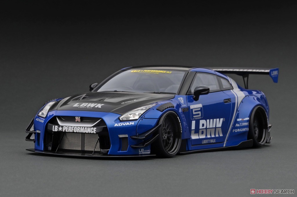 LB-WORKS Nissan GT-R R35 type 2 Blue (ミニカー) その他の画像1