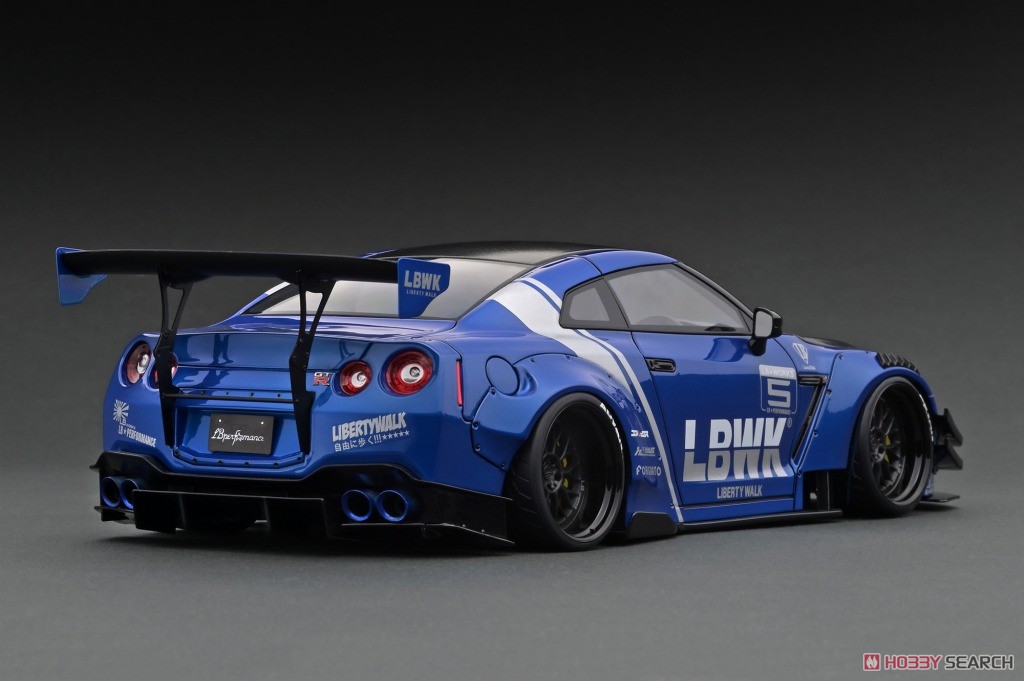 LB-WORKS Nissan GT-R R35 type 2 Blue (ミニカー) その他の画像2