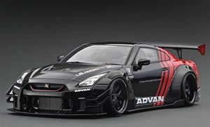 LB-WORKS Nissan GT-R R35 type 2 Black / Red (ミニカー)