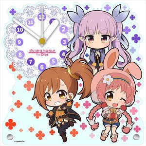Animation [Princess Connect! Re:Dive] Puchichoko Acrylic Table Clock [Little Lyrical] (Anime Toy)